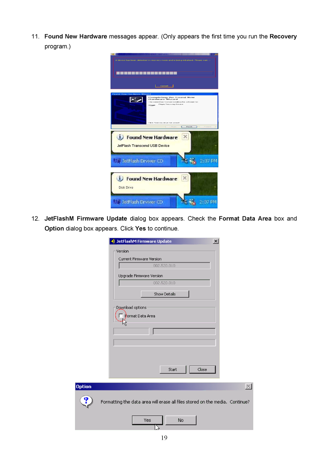 Transcend Information 128 user manual 