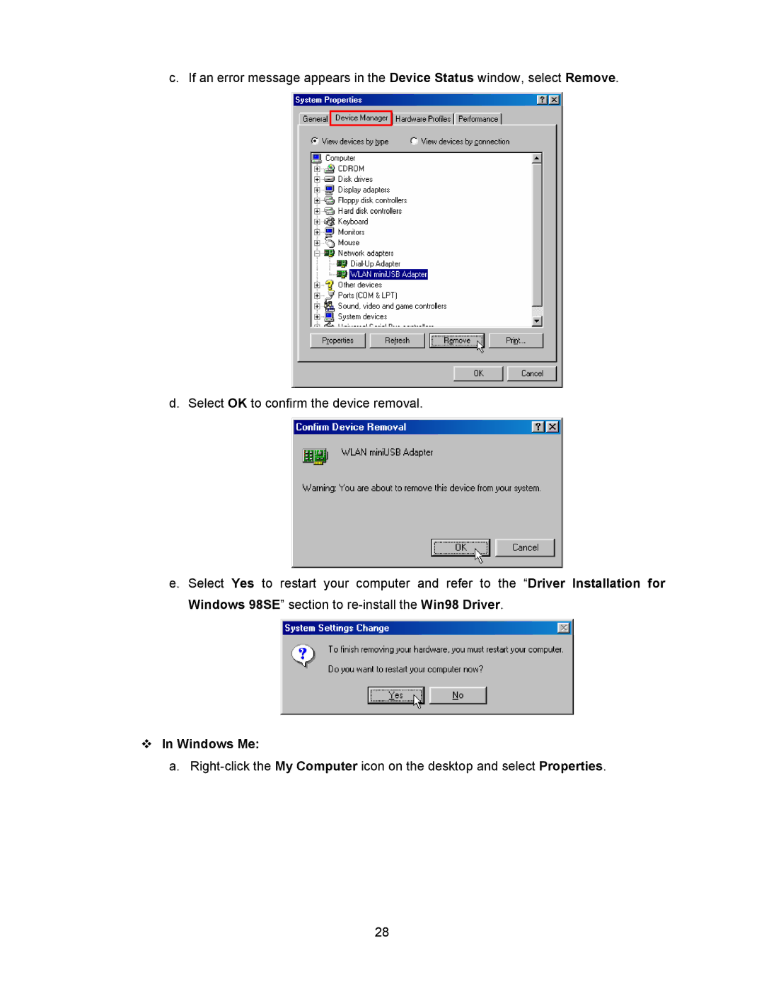 Transcend Information 128MB-256MB JetFlash user manual ™ In Windows Me 