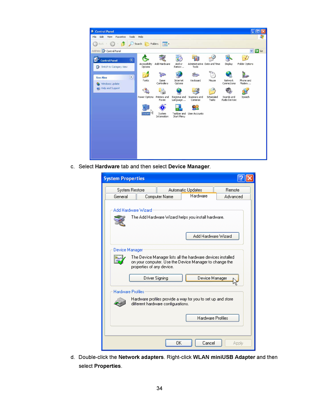 Transcend Information 128MB-256MB JetFlash user manual Select Hardware tab and then select Device Manager 