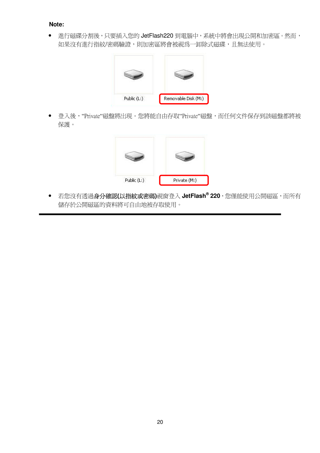 Transcend Information 220 manual 