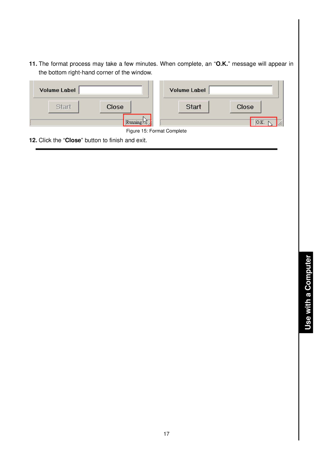 Transcend Information 2.5 user manual Format Complete 