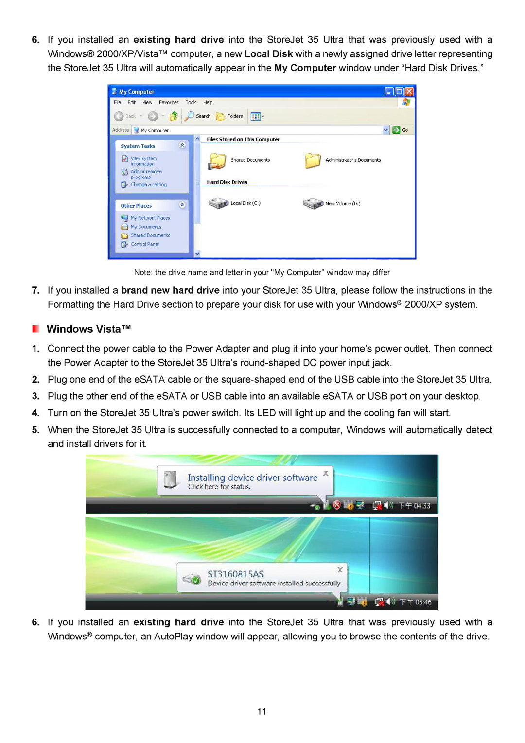 Transcend Information 35 Ultra user manual Windows Vista 