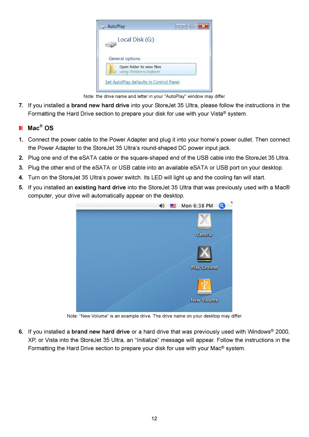 Transcend Information 35 Ultra user manual Mac OS 