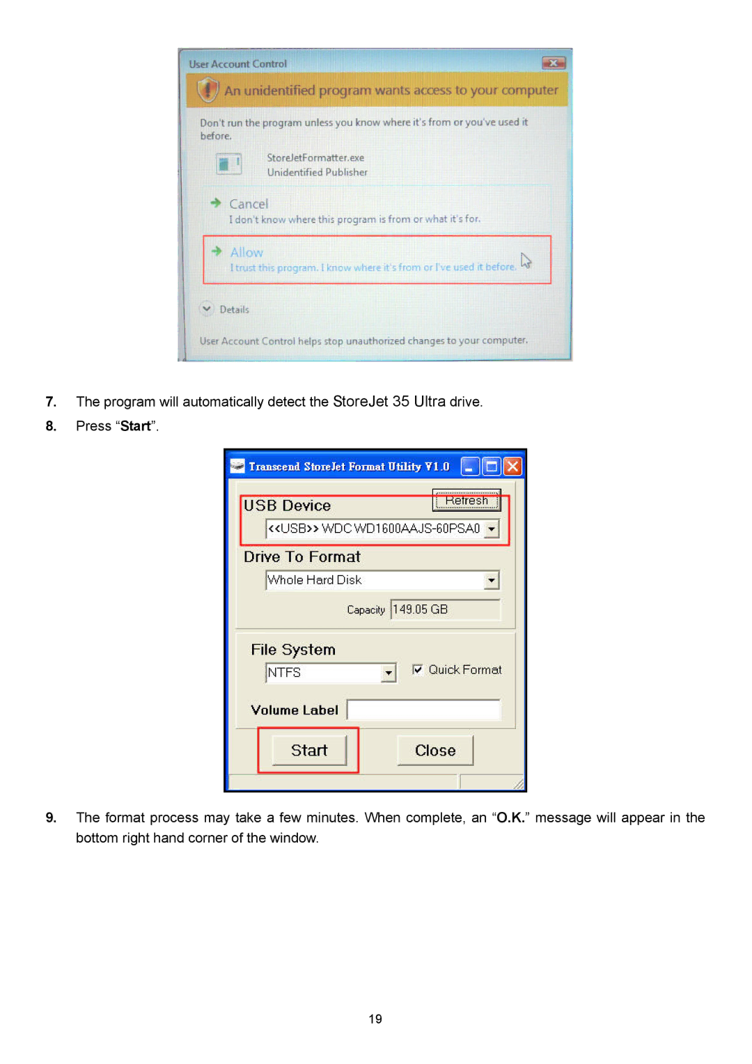 Transcend Information 35 Ultra user manual 