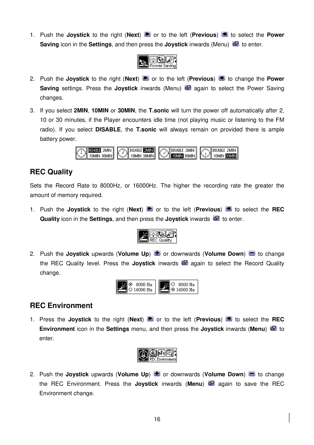 Transcend Information 510 user manual REC Quality, REC Environment 