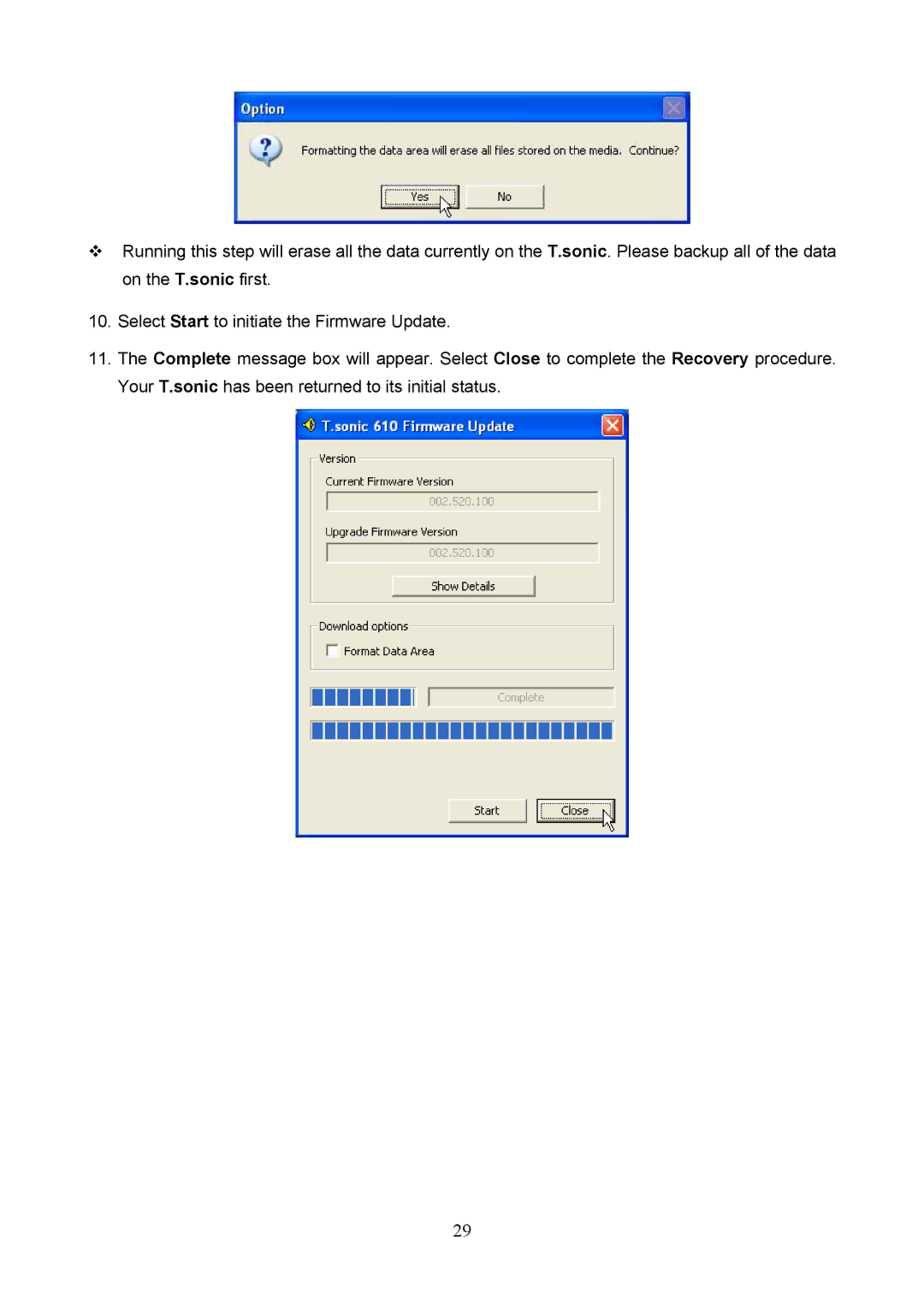 Transcend Information 610, 612 user manual 