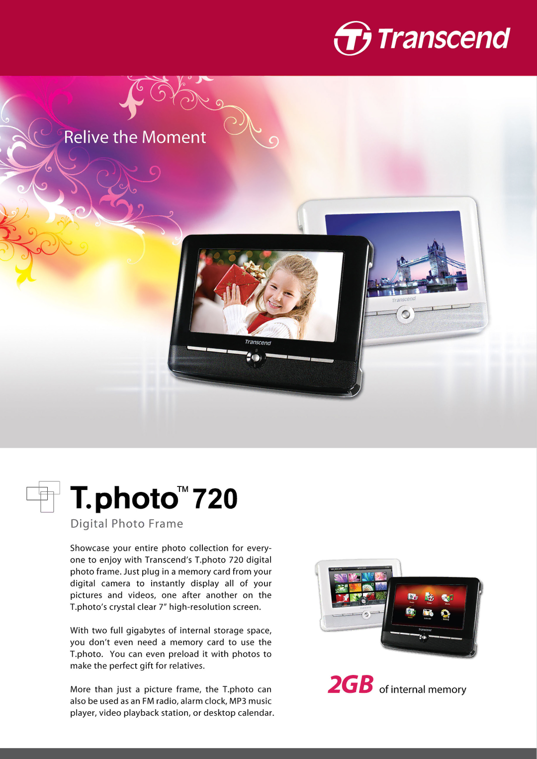 Transcend Information 720 manual 