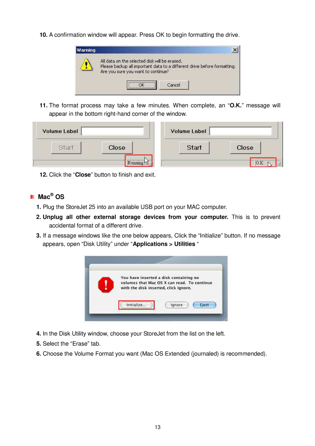 Transcend Information Computer Drive user manual Mac OS 