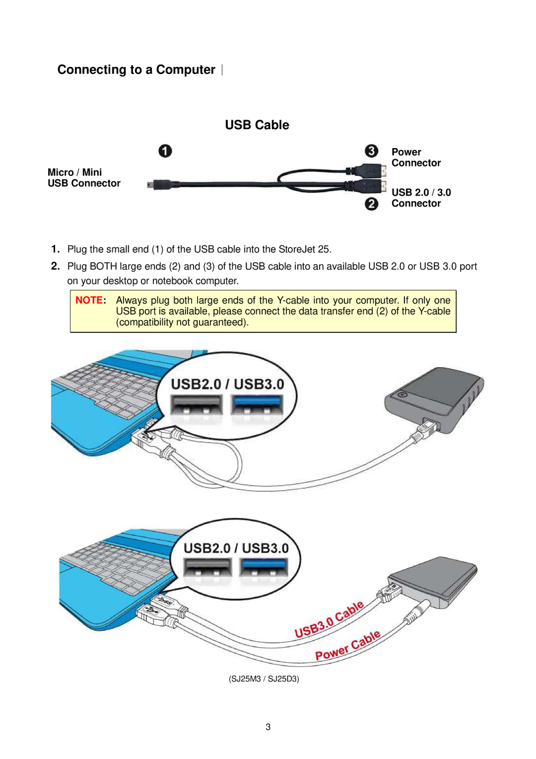 Transcend Information Computer Drive user manual Connecting to a Computer︱ USB Cable 