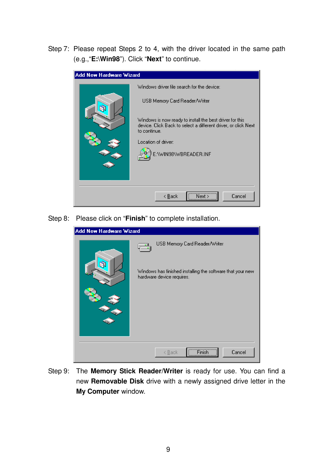 Transcend Information Memory Stick Reader/Writer user manual 