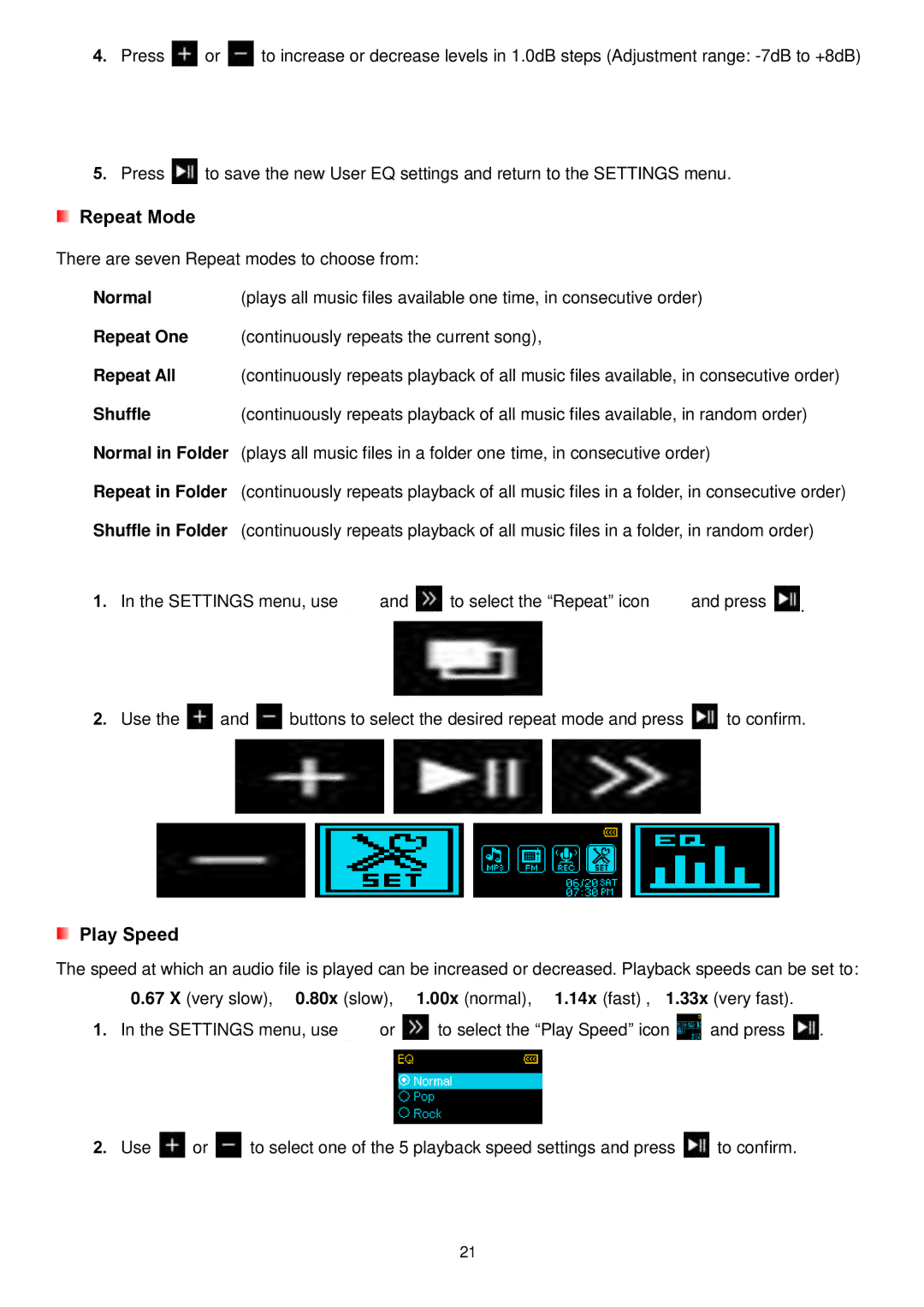 Transcend Information MP320 user manual Normal 