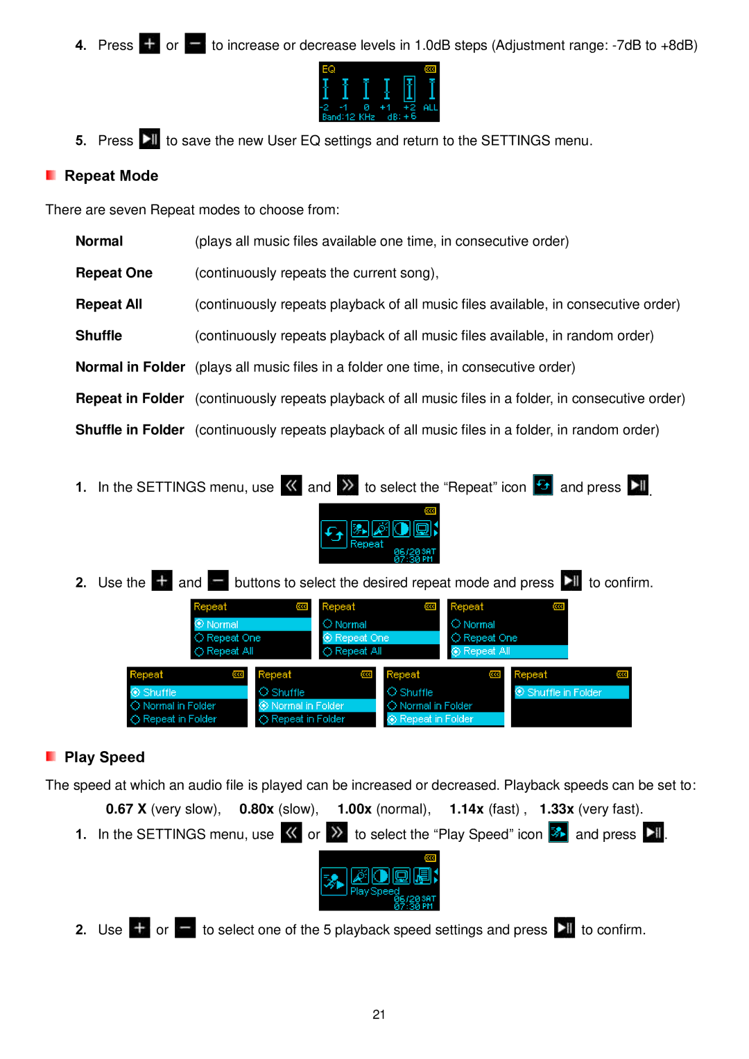 Transcend Information MP650 user manual Normal 