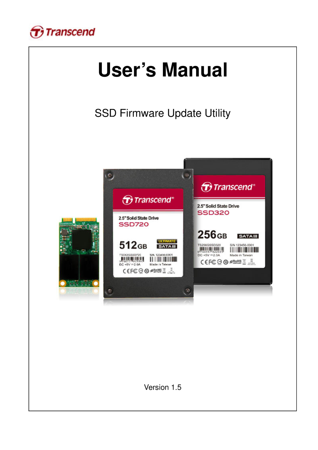 Transcend Information ssd720 user manual User’s Manual 