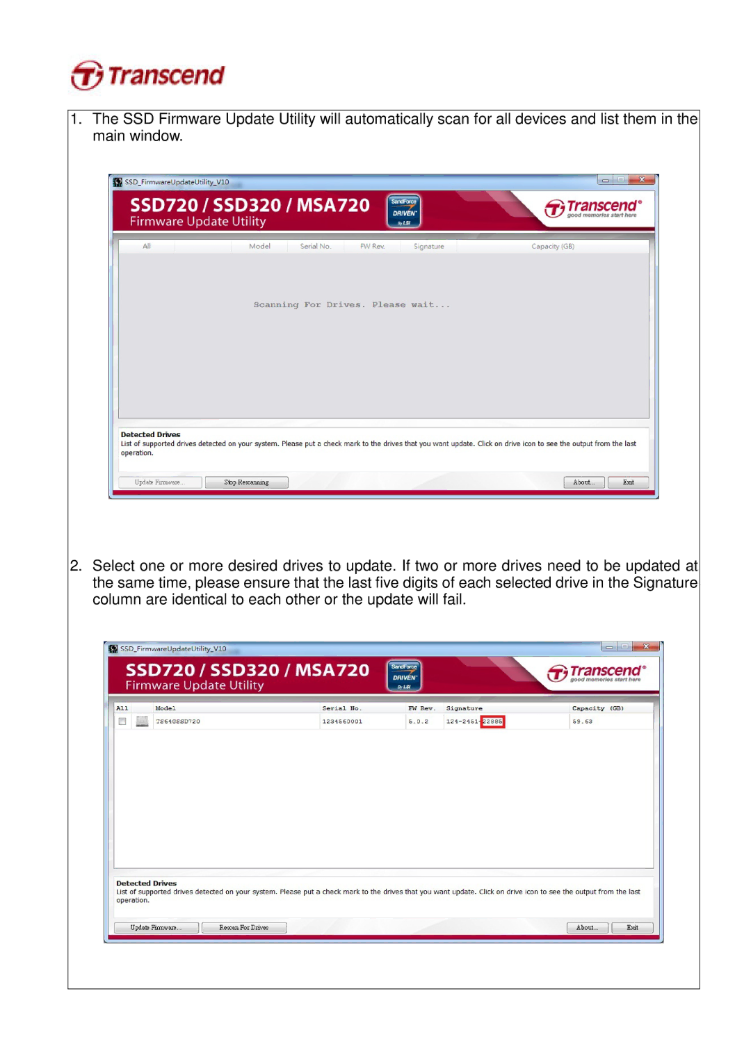 Transcend Information ssd720 user manual 