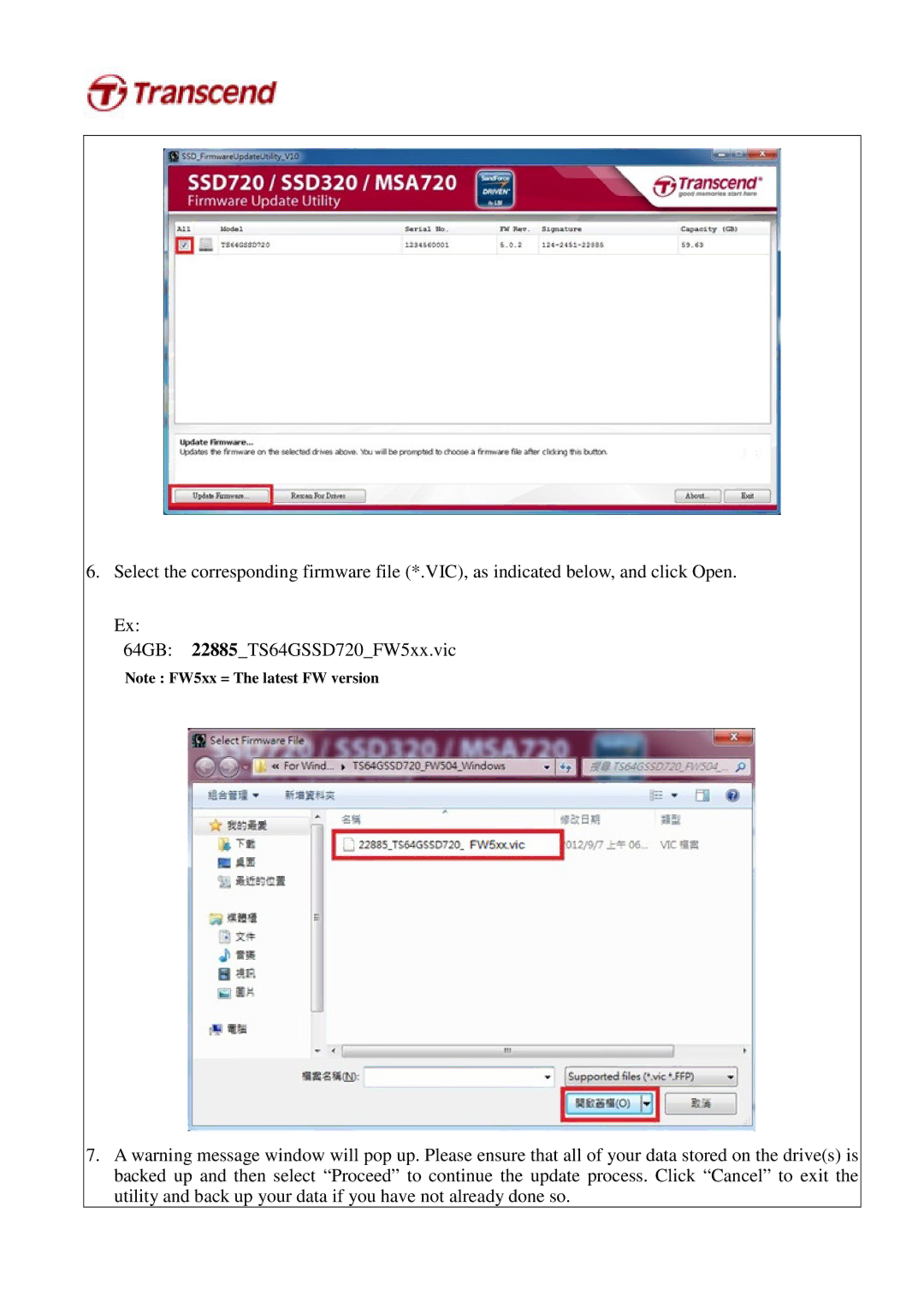 Transcend Information ssd720 user manual 