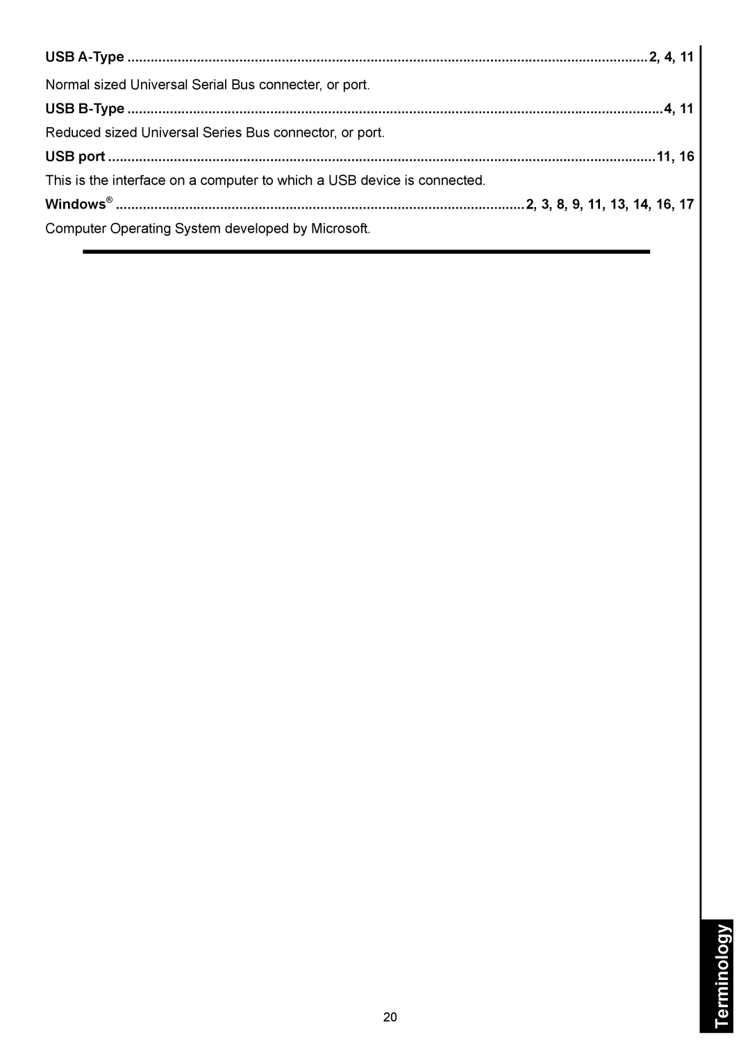 Transcend Information StoreJetTM 3.5 user manual Normal sized Universal Serial Bus connecter, or port 