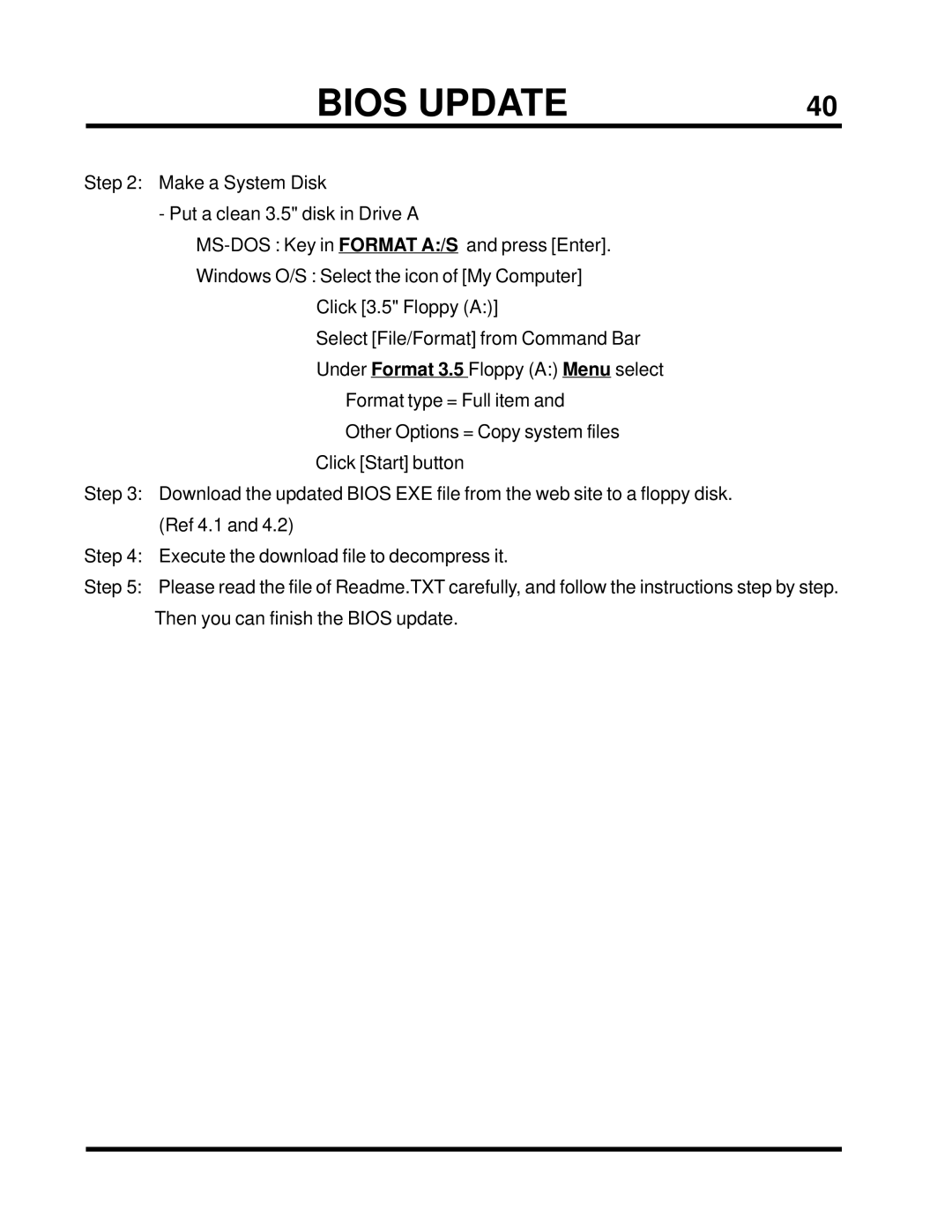 Transcend Information TS-ABX31 user manual Bios Update 