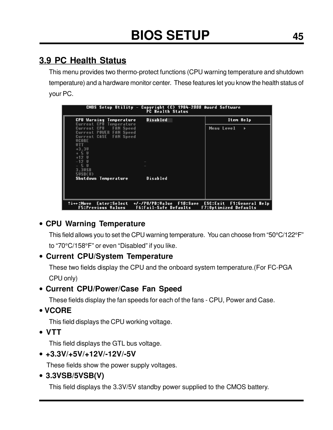 Transcend Information TS-USP3/N, TS-USL3/N user manual PC Health Status 