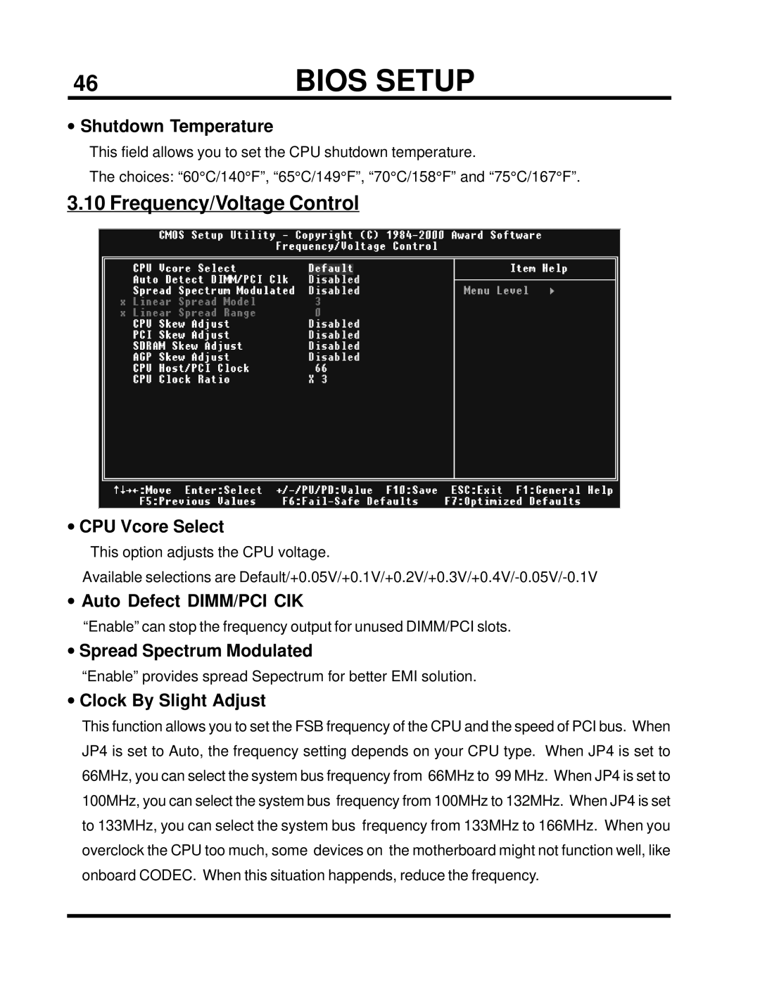 Transcend Information TS-USL3/N, TS-USP3/N user manual Frequency/Voltage Control 