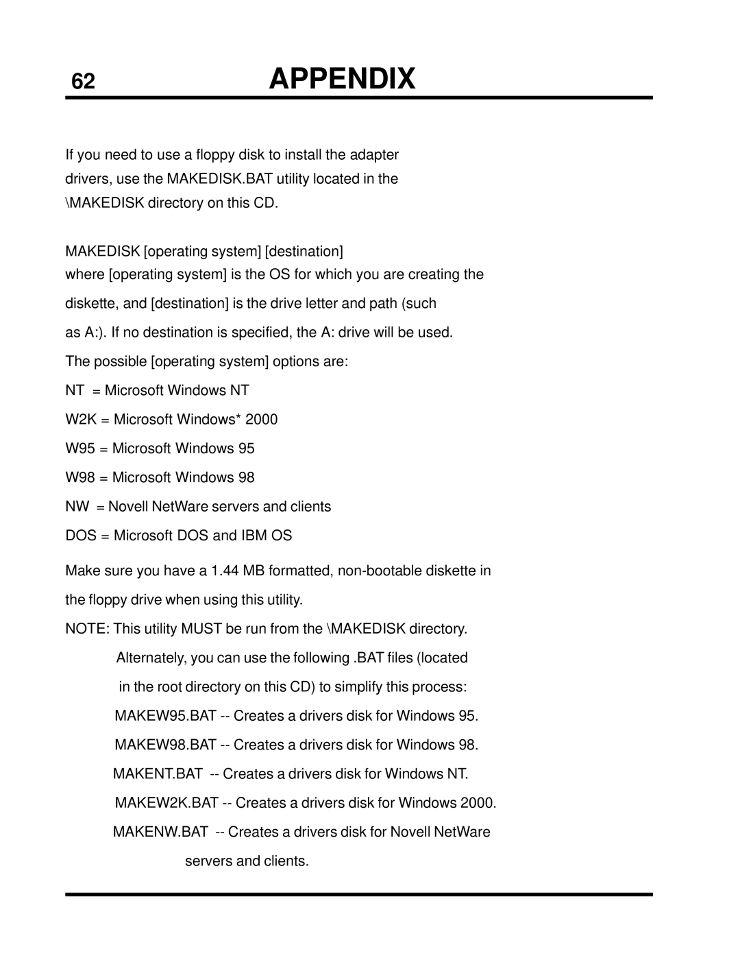 Transcend Information TS-USL3/N, TS-USP3/N user manual 62APPENDIX 