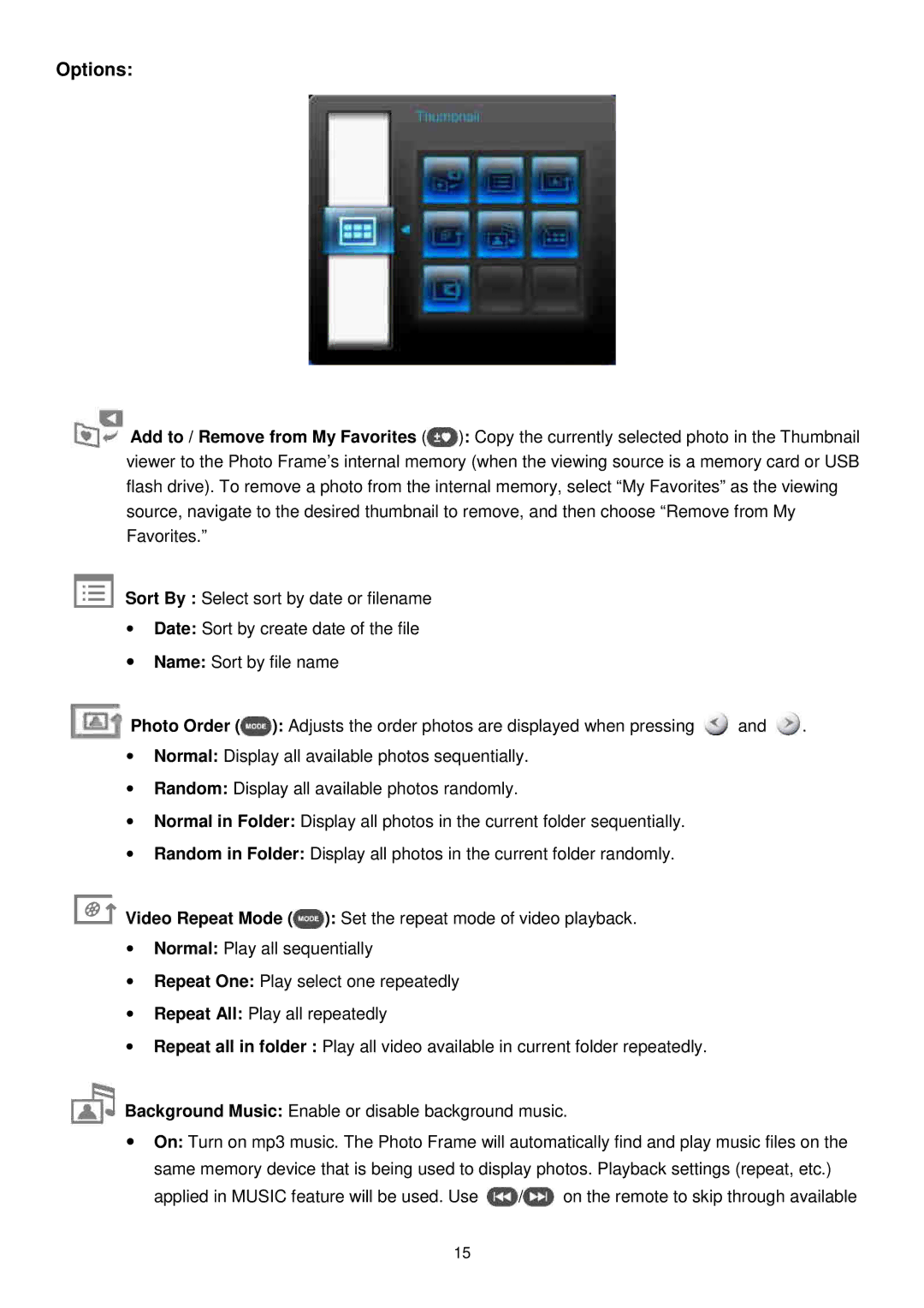 Transcend Information TS2GPF730W-J, TS2GPF730B-J user manual Options 