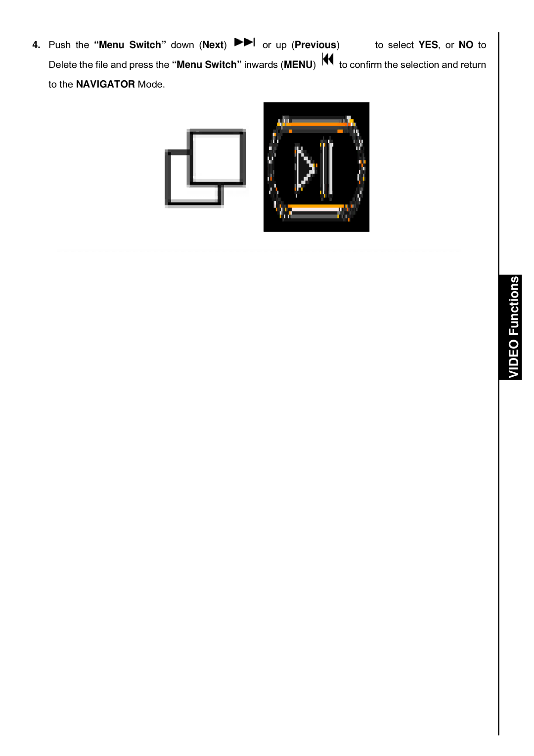 Transcend Information TS4GMP840, TS8GMP840, TS2GMP840 user manual Video Functions 