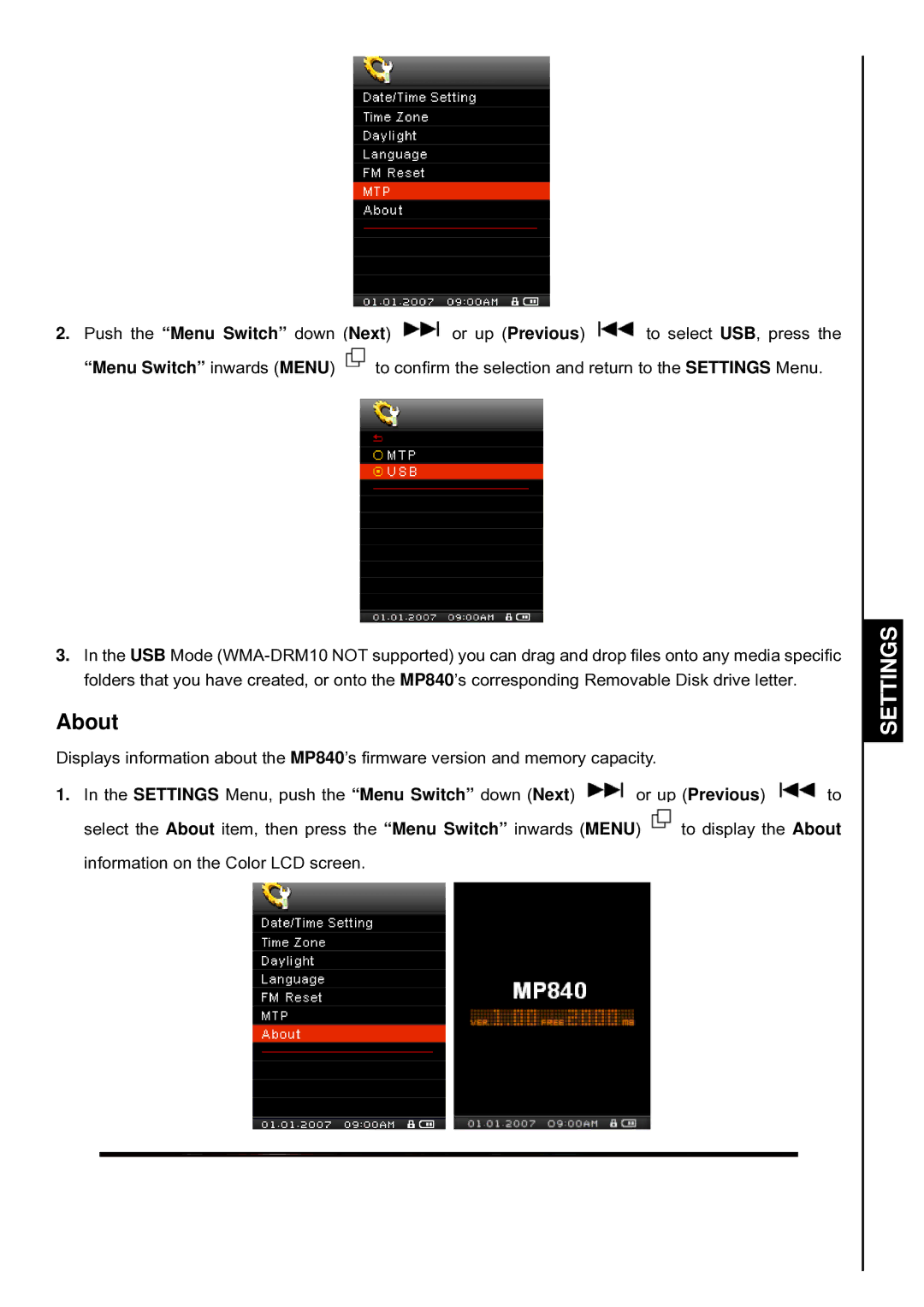 Transcend Information TS4GMP840, TS8GMP840, TS2GMP840 user manual About 