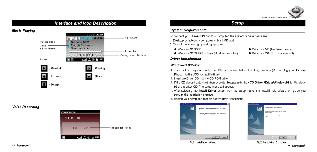 Transcend Information TS512MMP810EU manual 