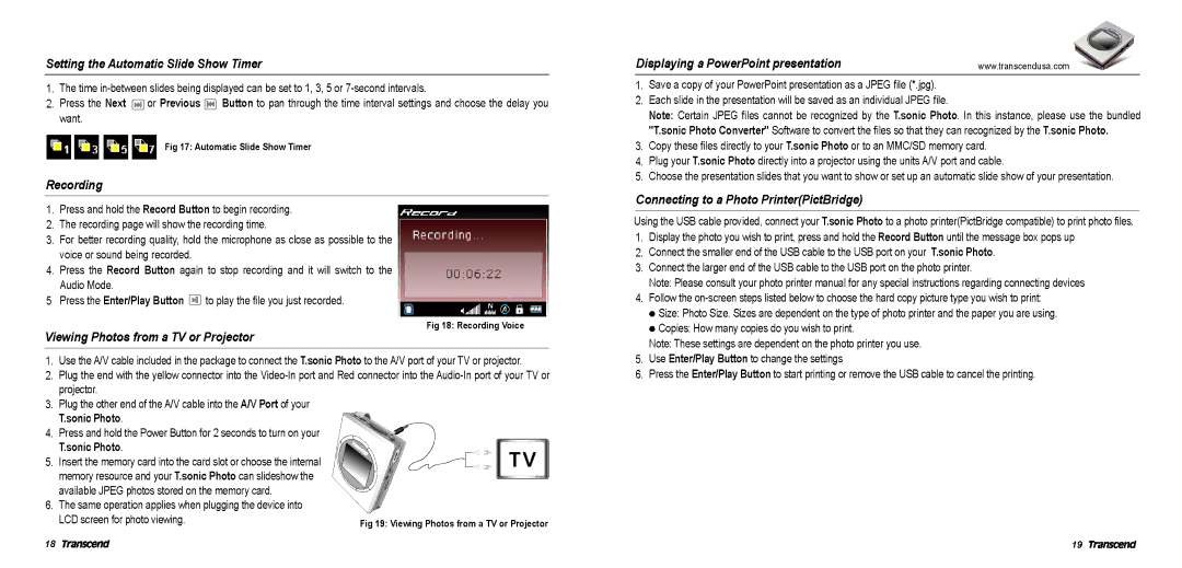 Transcend Information TS512MMP810EU manual 