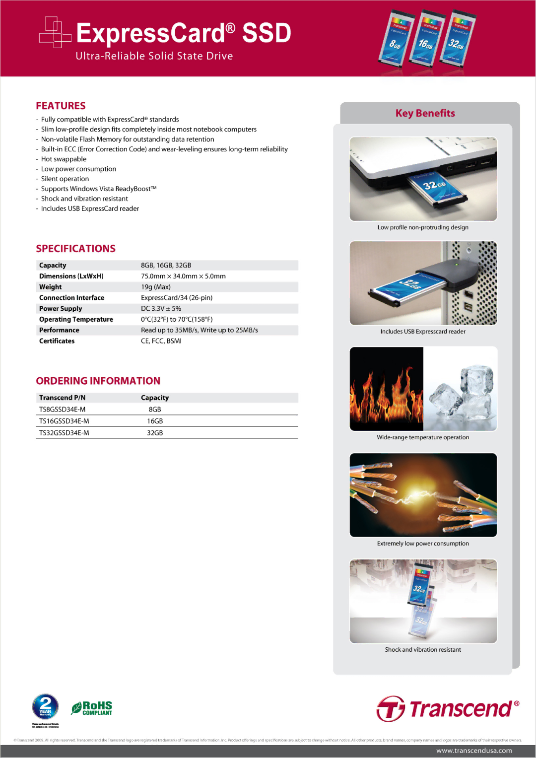 Transcend Information TS8GSSD34E-M manual 