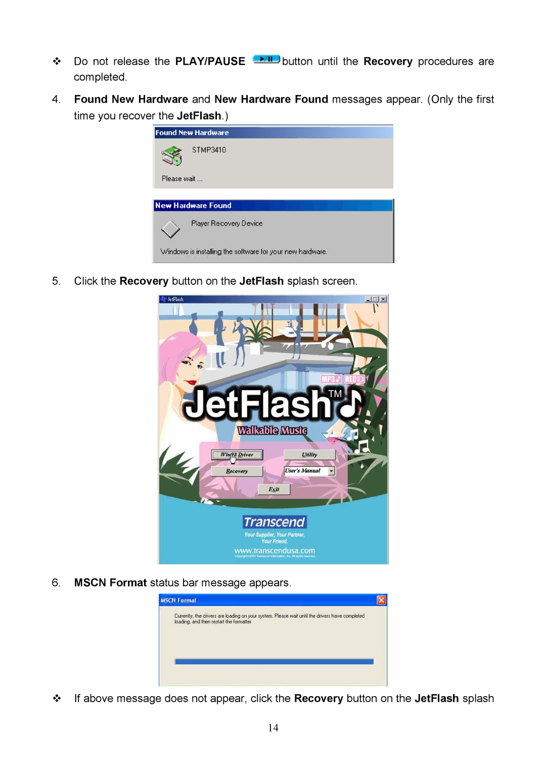 Transcend Information USB JetFlash user manual 