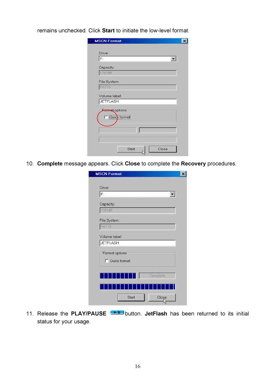 Transcend Information USB JetFlash user manual 