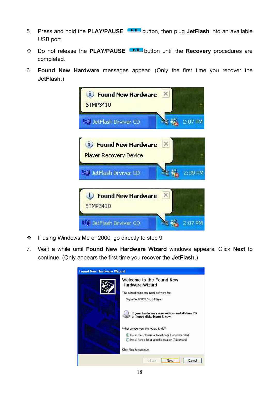 Transcend Information USB JetFlash user manual 