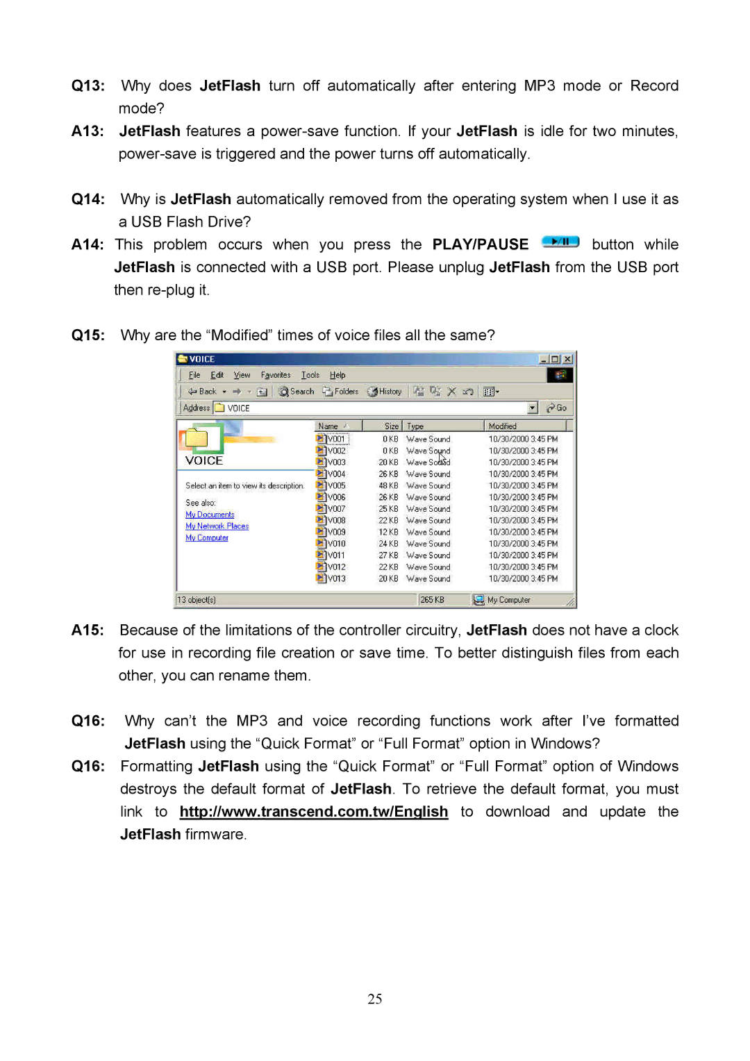 Transcend Information USB JetFlash user manual 