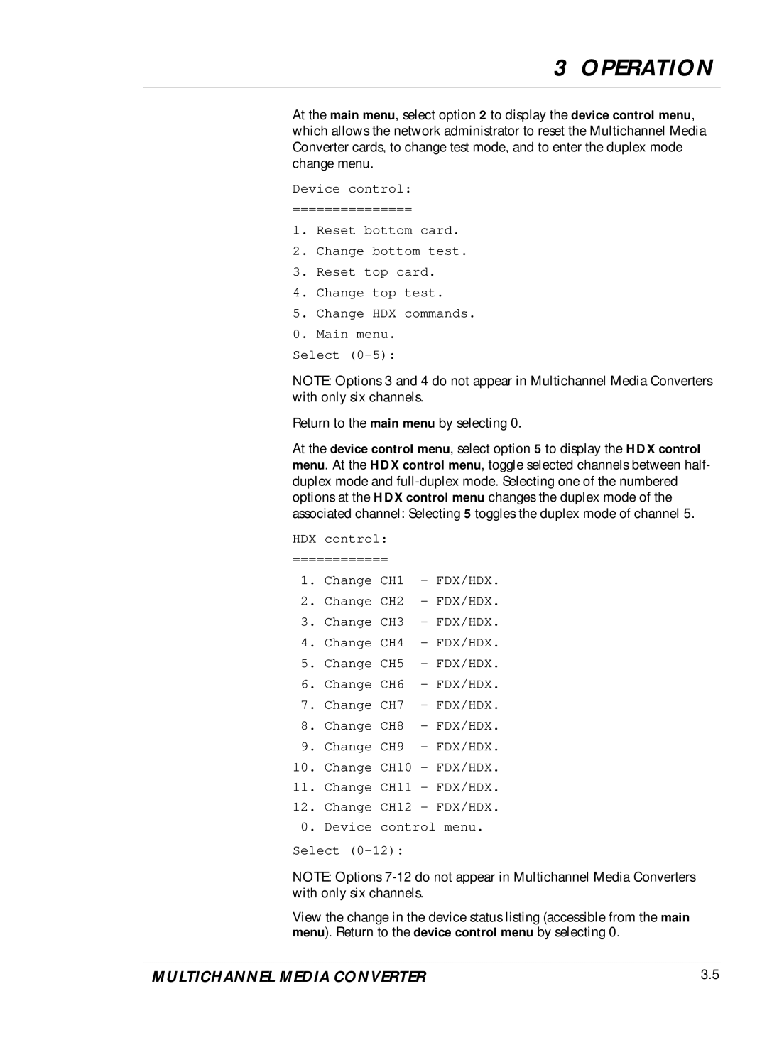 Transition Networks DVP 5140K manual Operation 