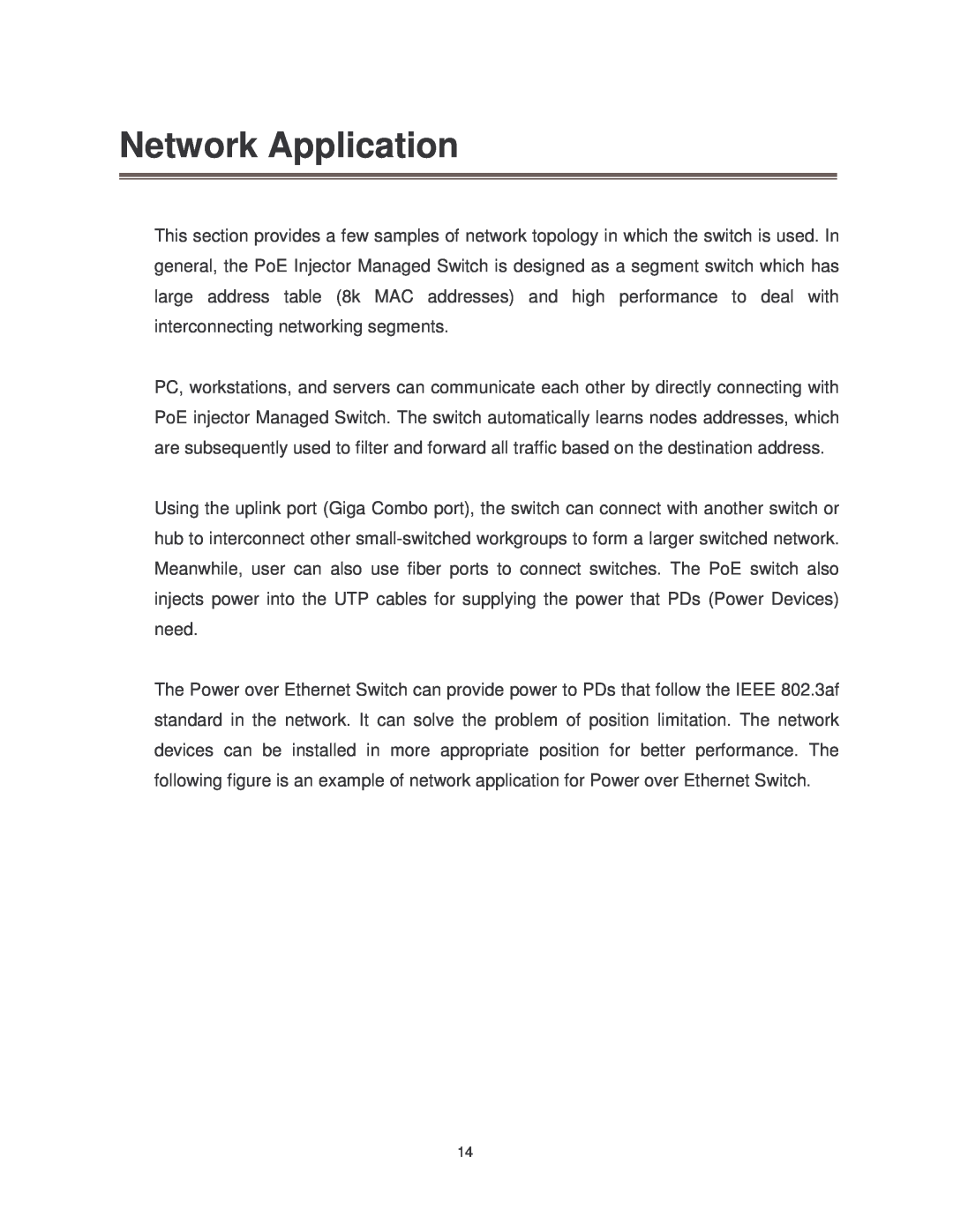 Transition Networks MIL-SM802GAF, MIL-SM8TXAF2GPA user manual Network Application 