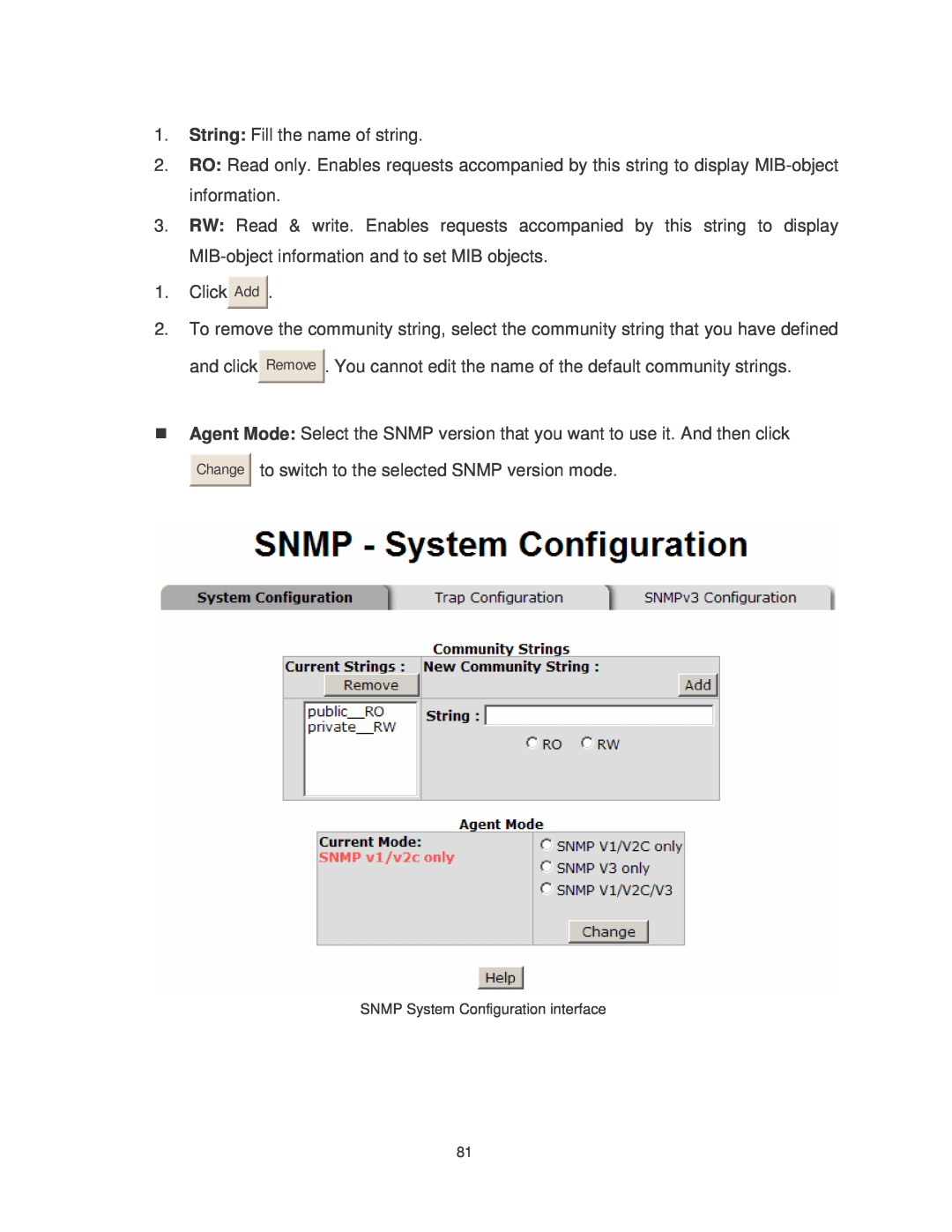 Transition Networks MIL-SM8TXAF2GPA, MIL-SM802GAF user manual String Fill the name of string 