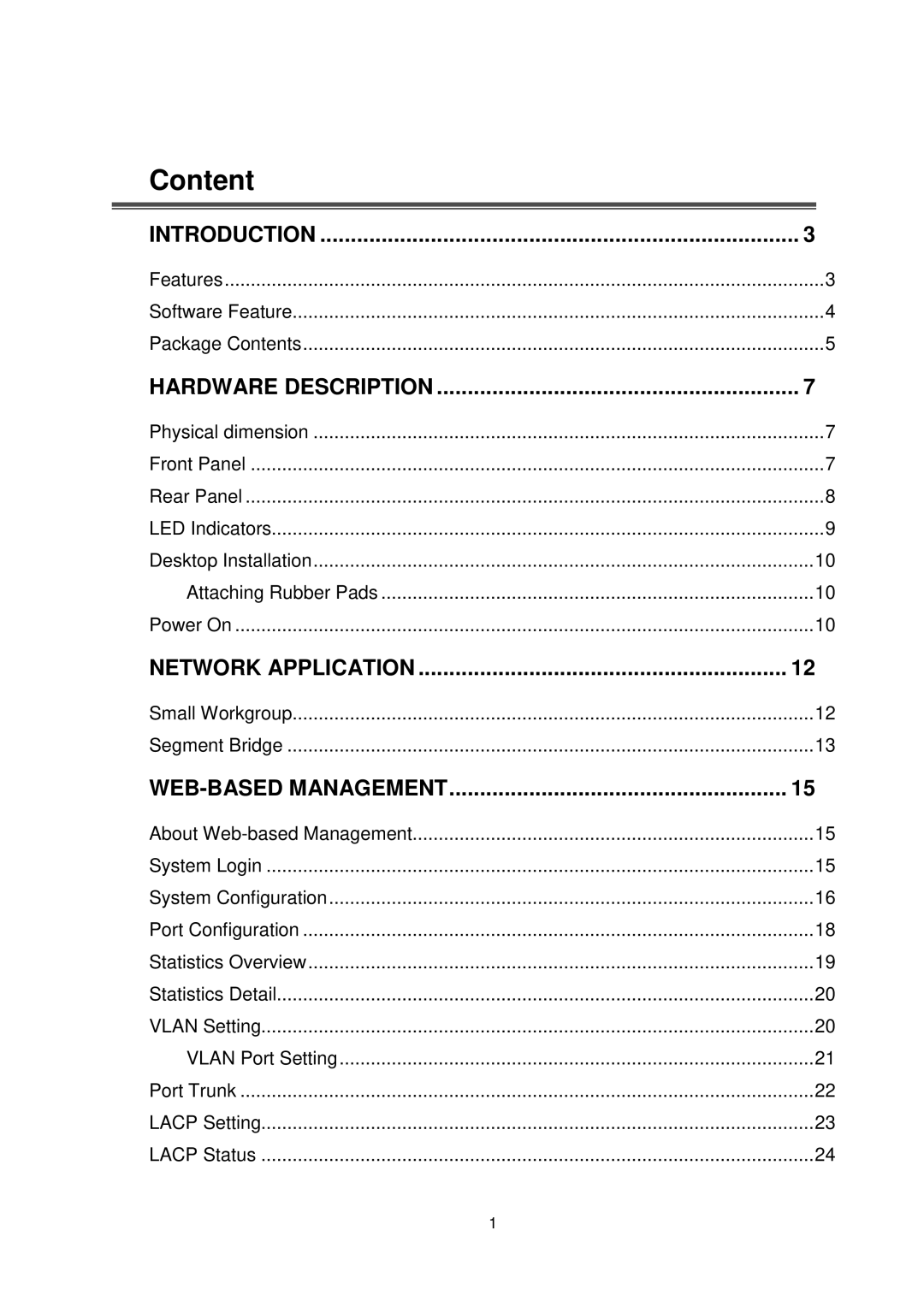 Transition Networks MIL-SW8T1GPA manual Content 