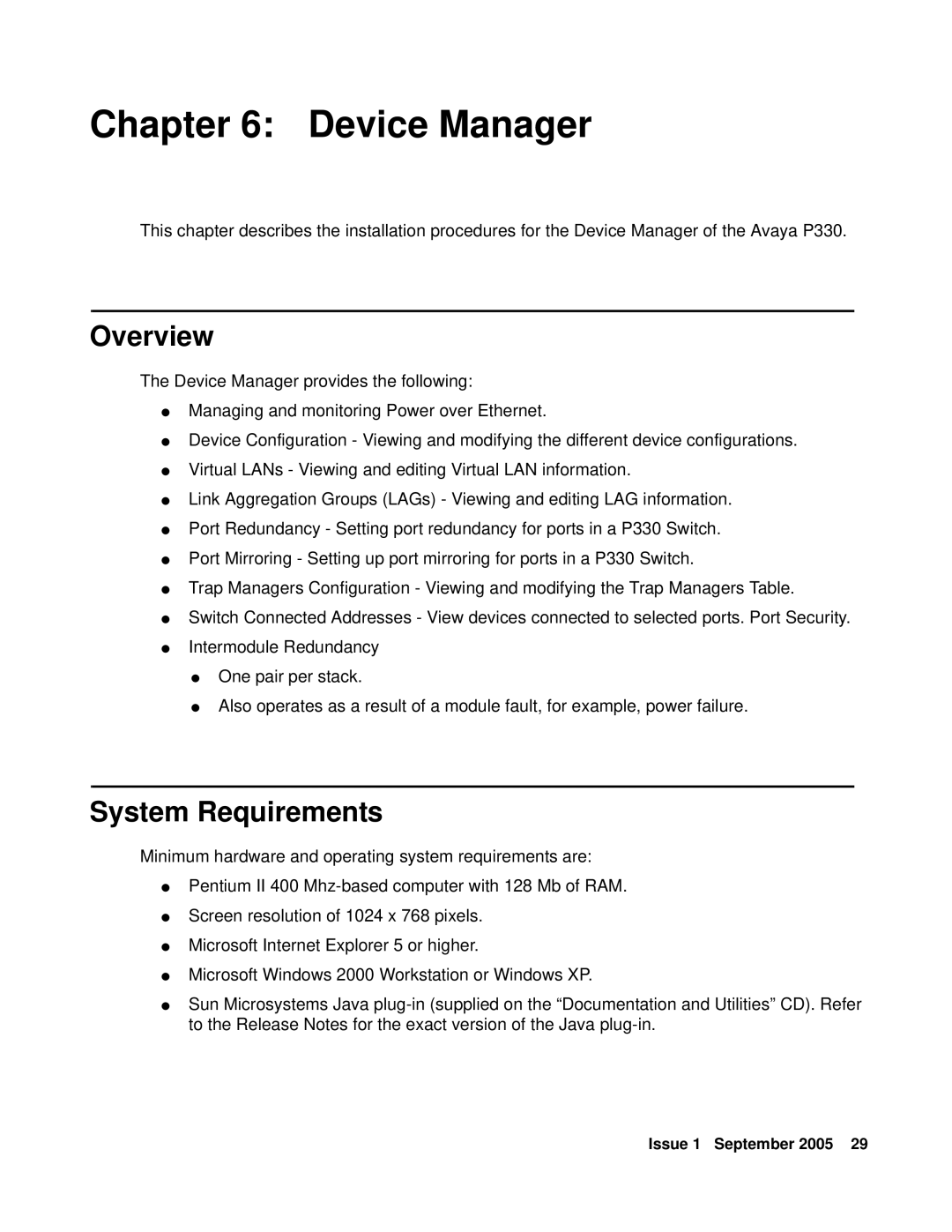 Transition Networks P332MF quick start Device Manager, Overview, System Requirements 