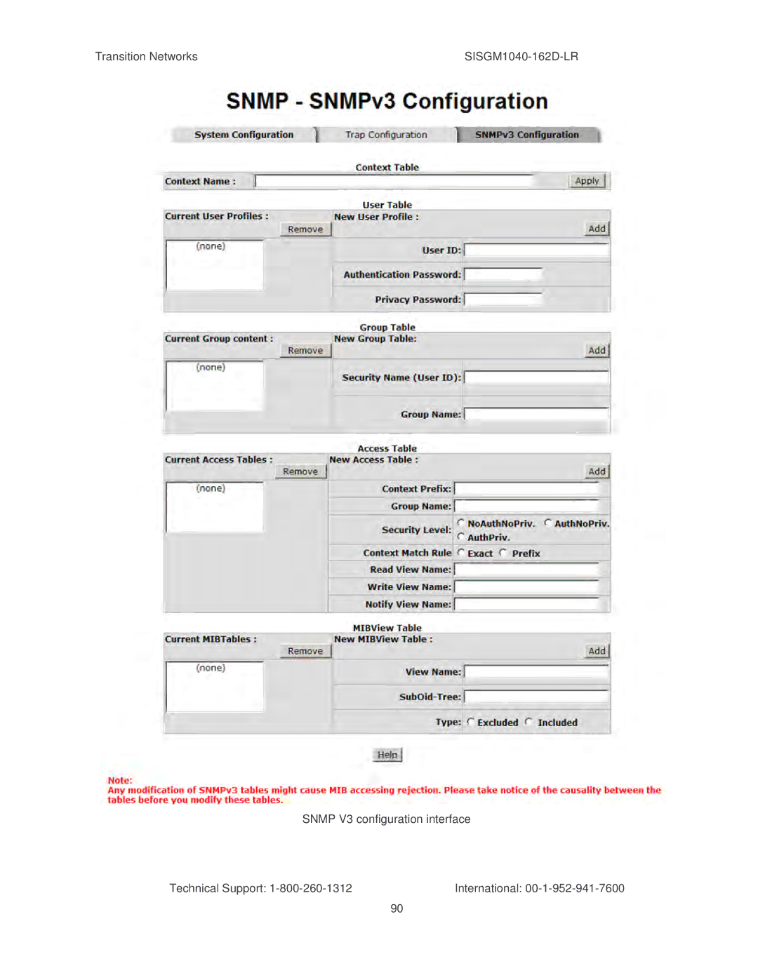 Transition Networks SISGM1040-162D manual 