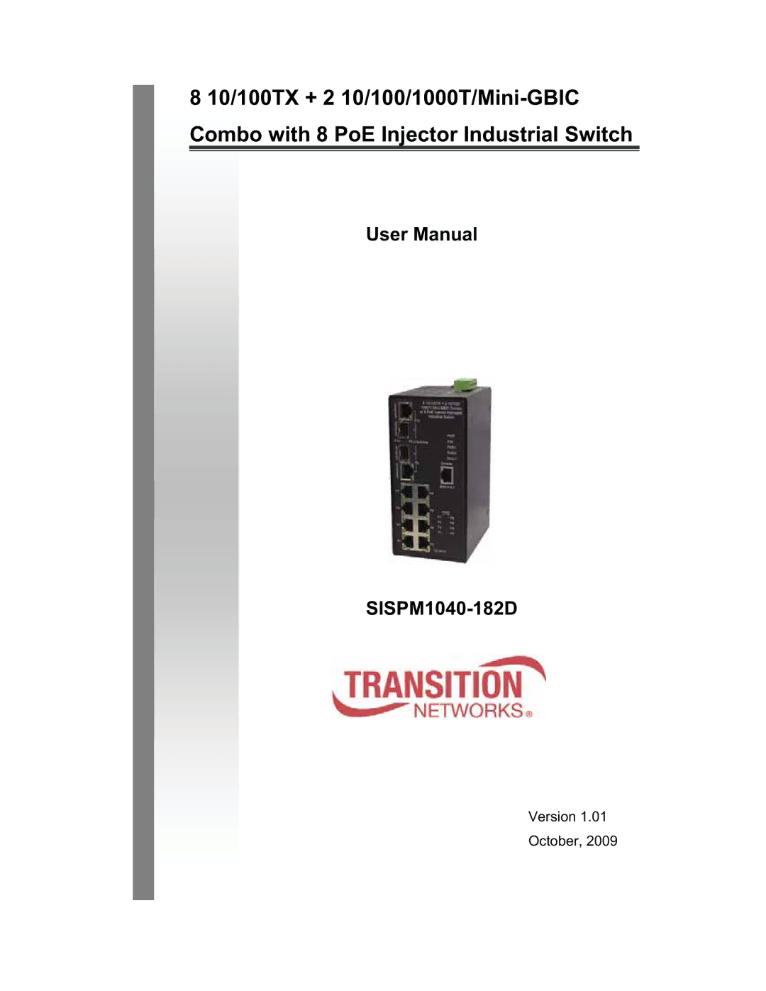 Transition Networks SISPM1040-182D user manual 