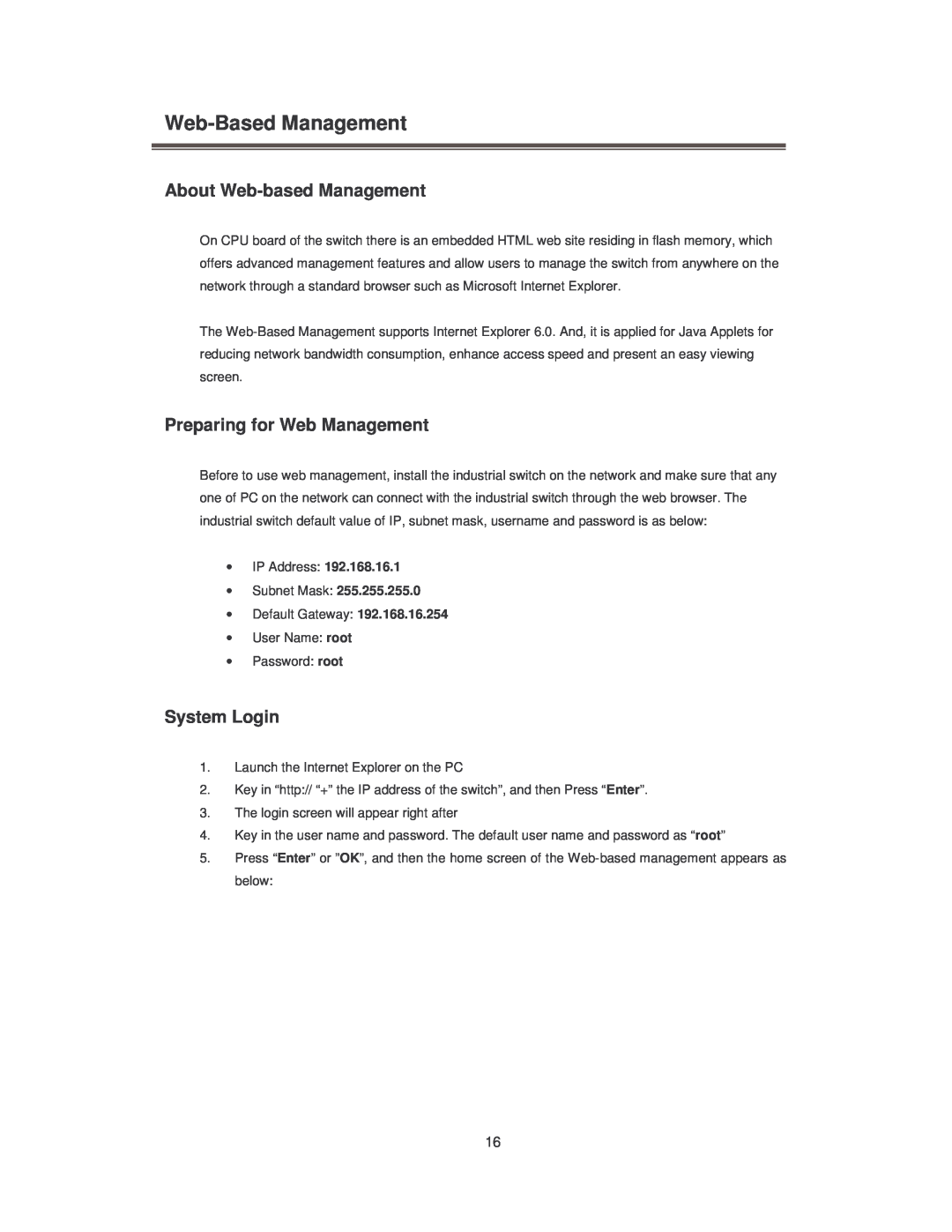 Transition Networks SISTM10XX-162-LR Web-Based Management, About Web-based Management, Preparing for Web Management 