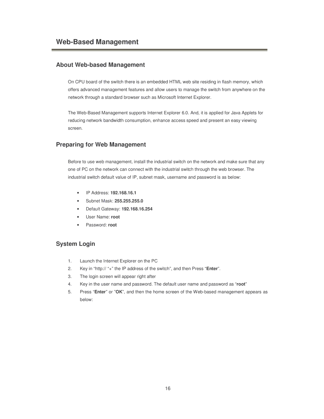 Transition Networks SISTM10XX-162-LR Web-Based Management, About Web-based Management, Preparing for Web Management 