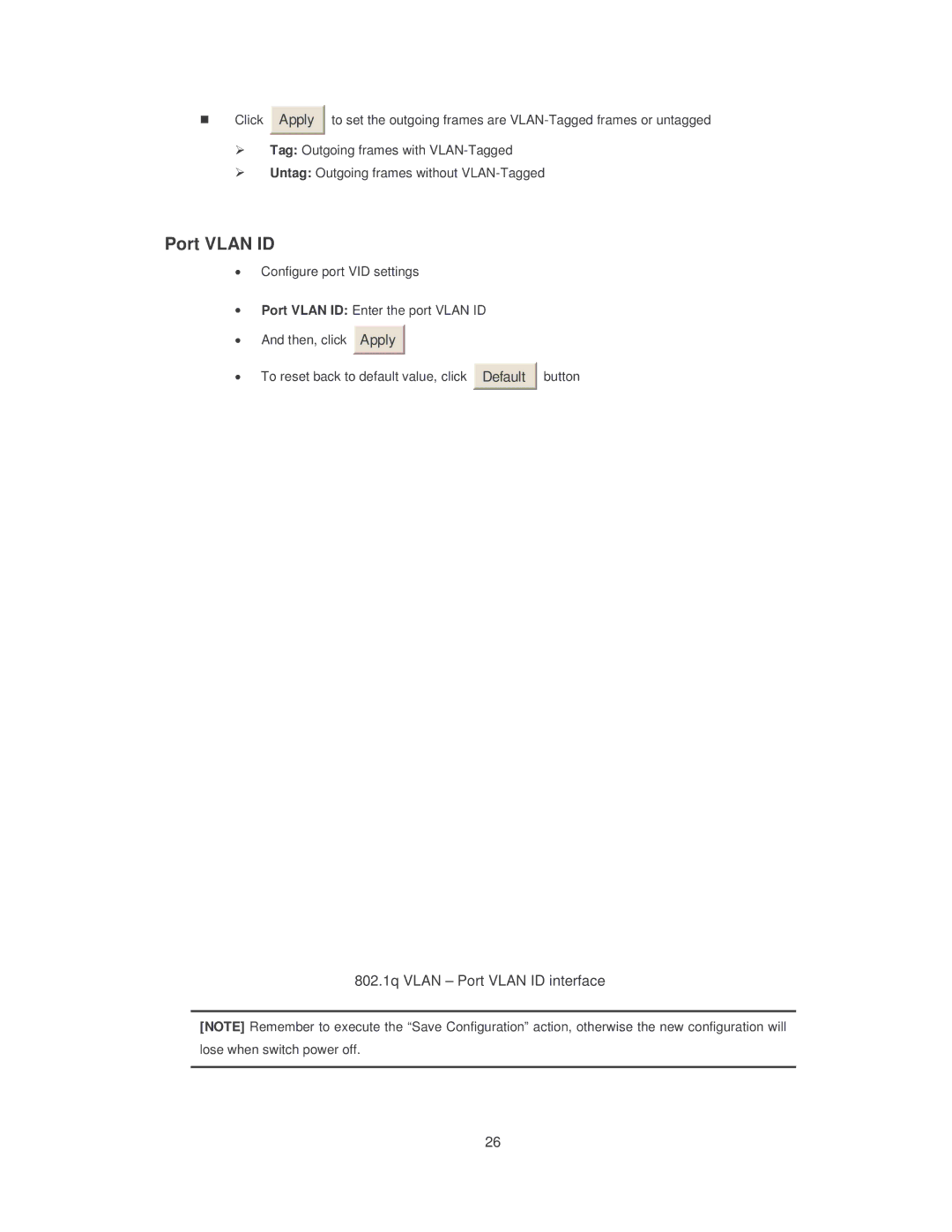 Transition Networks SISTM10XX-162-LR installation manual Port Vlan ID 