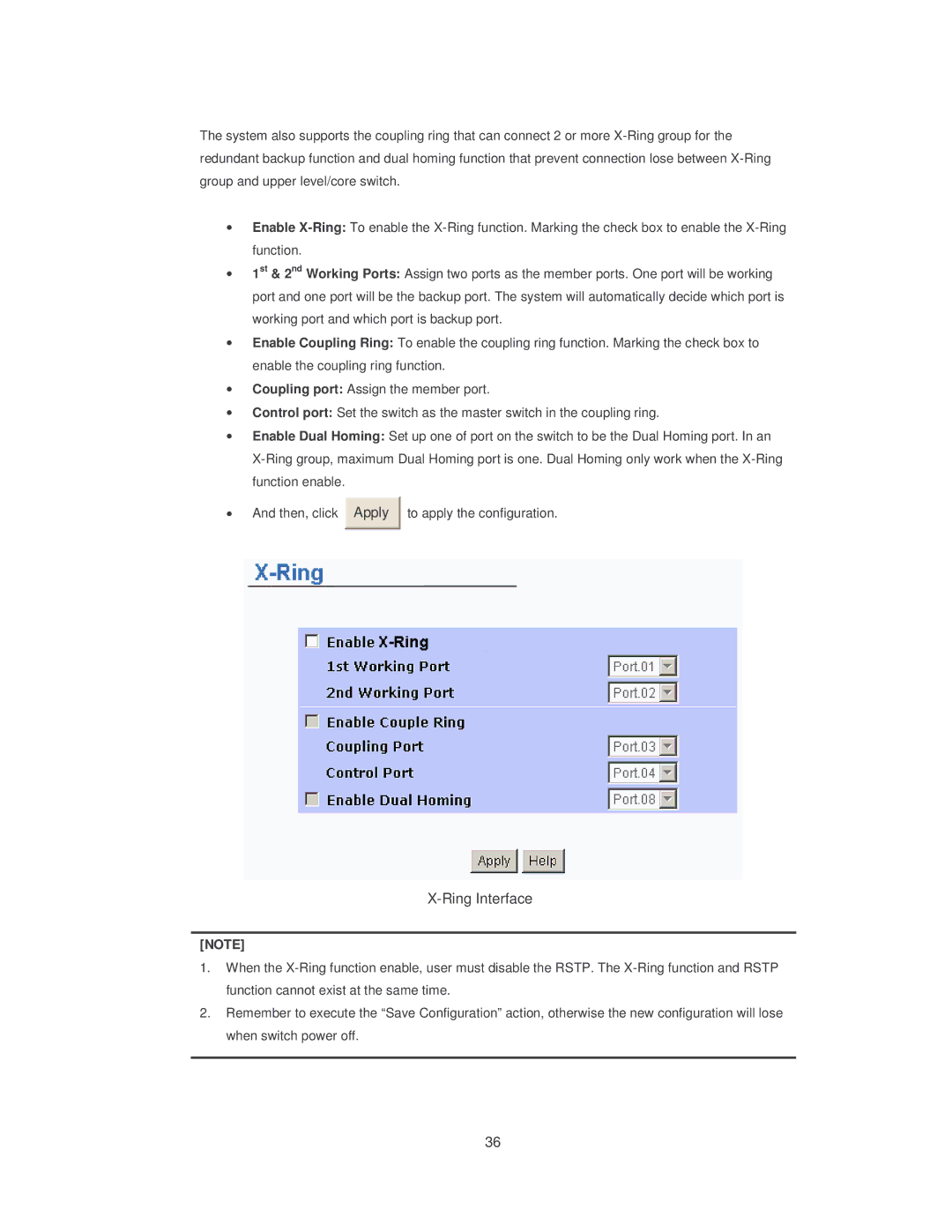 Transition Networks SISTM10XX-162-LR installation manual Ring Interface 