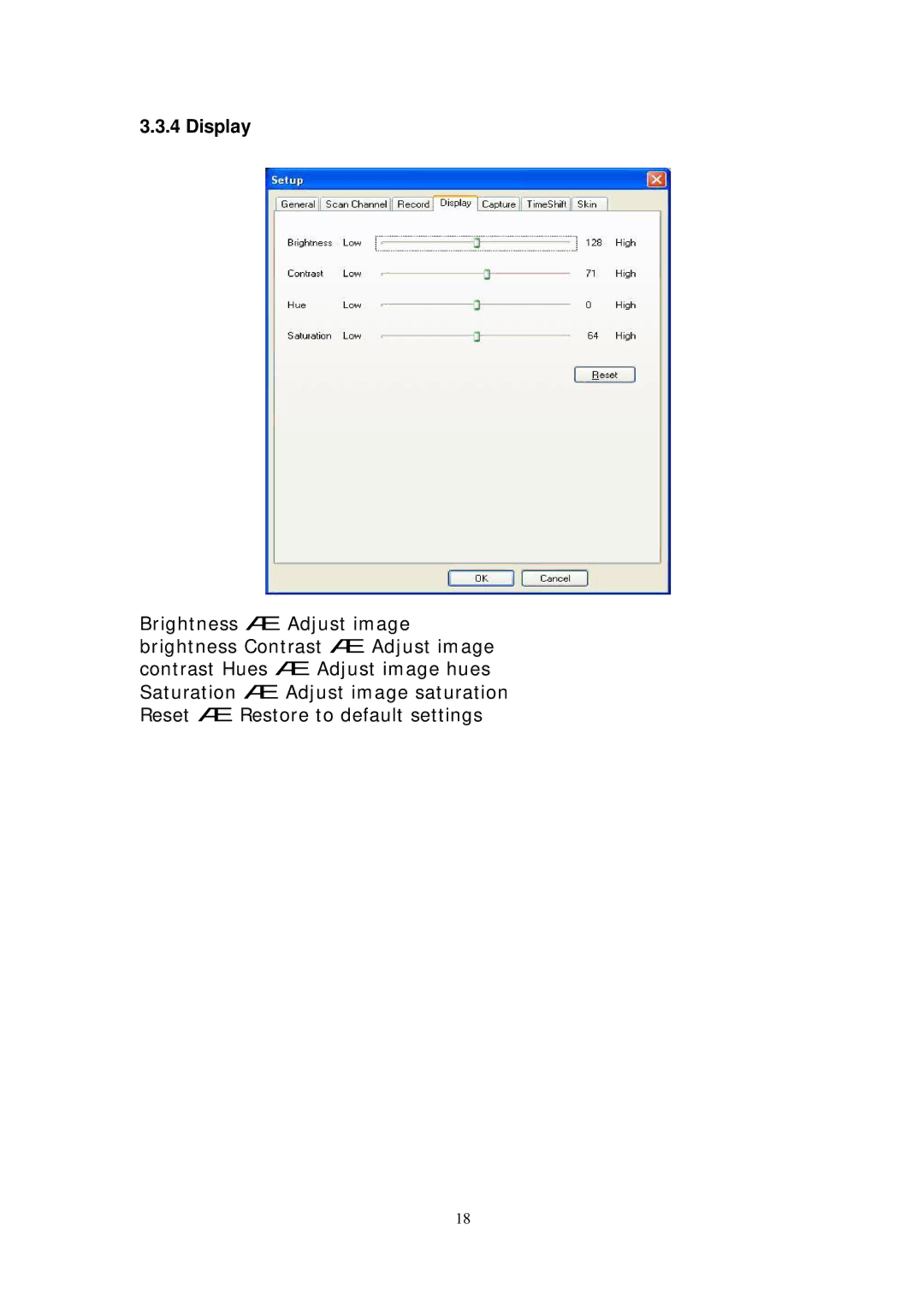 Transystem DVB-T manual Display 