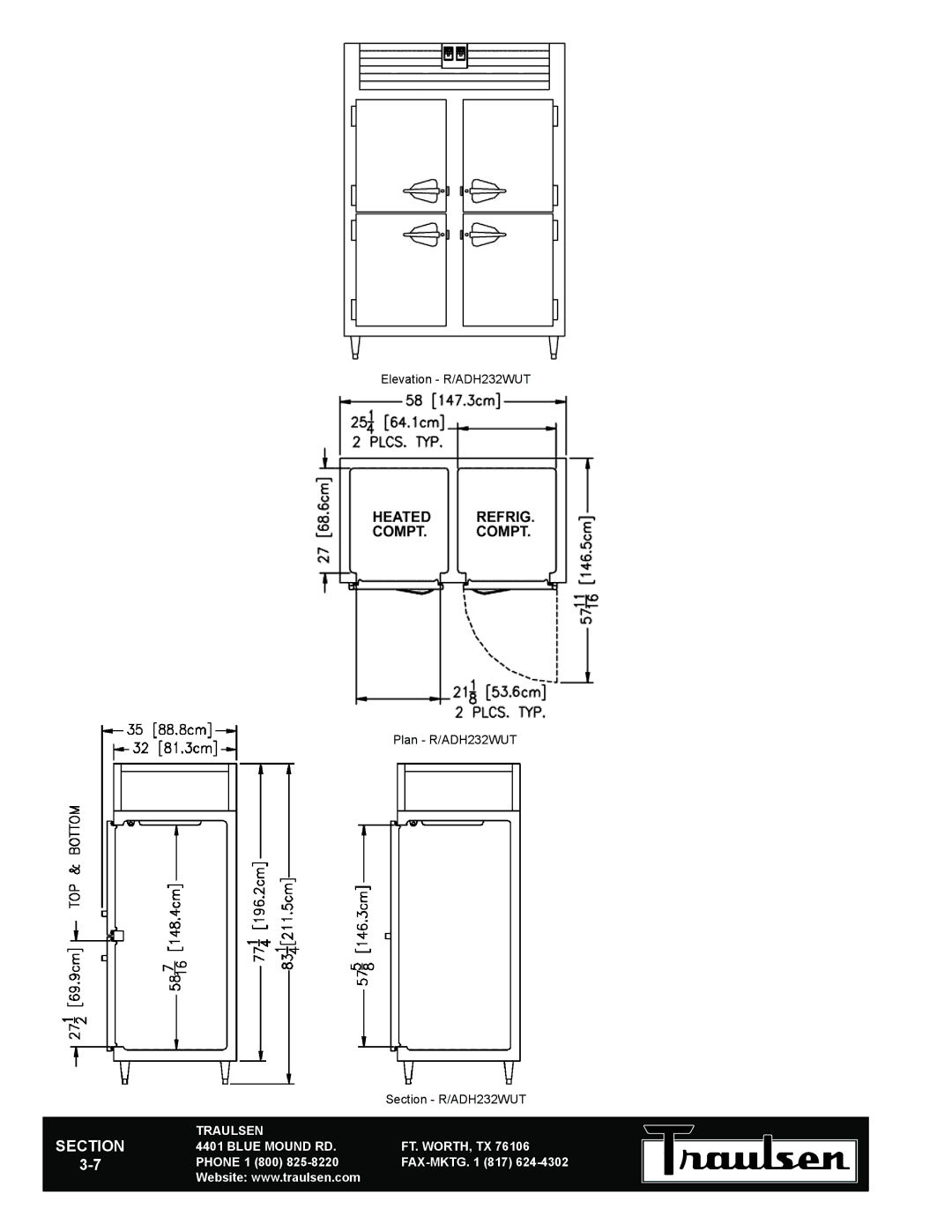 Traulsen RDH232WUT-FHS warranty Traulsen Blue Mound RD 