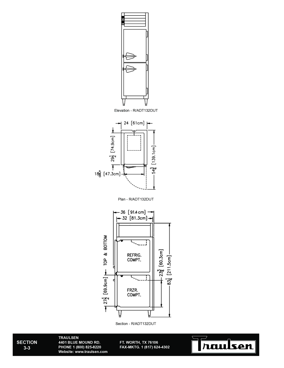 Traulsen RDT132DUT-HHS warranty Traulsen Blue Mound RD 