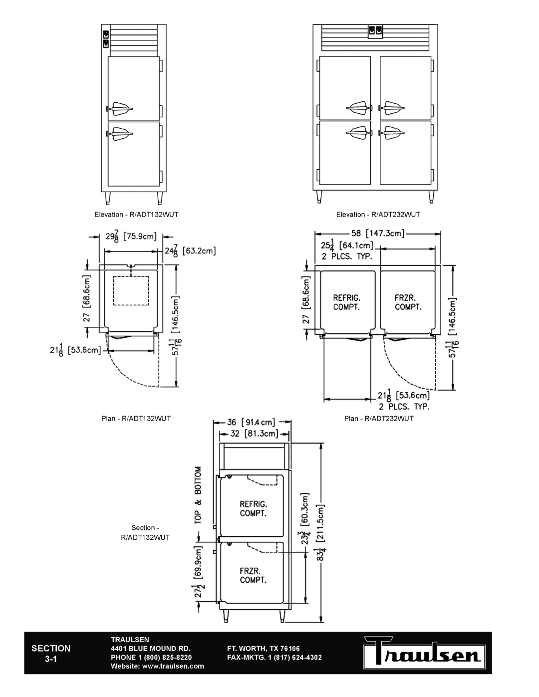 Traulsen RDT132WUT-HHS warranty Traulsen Blue Mound RD 