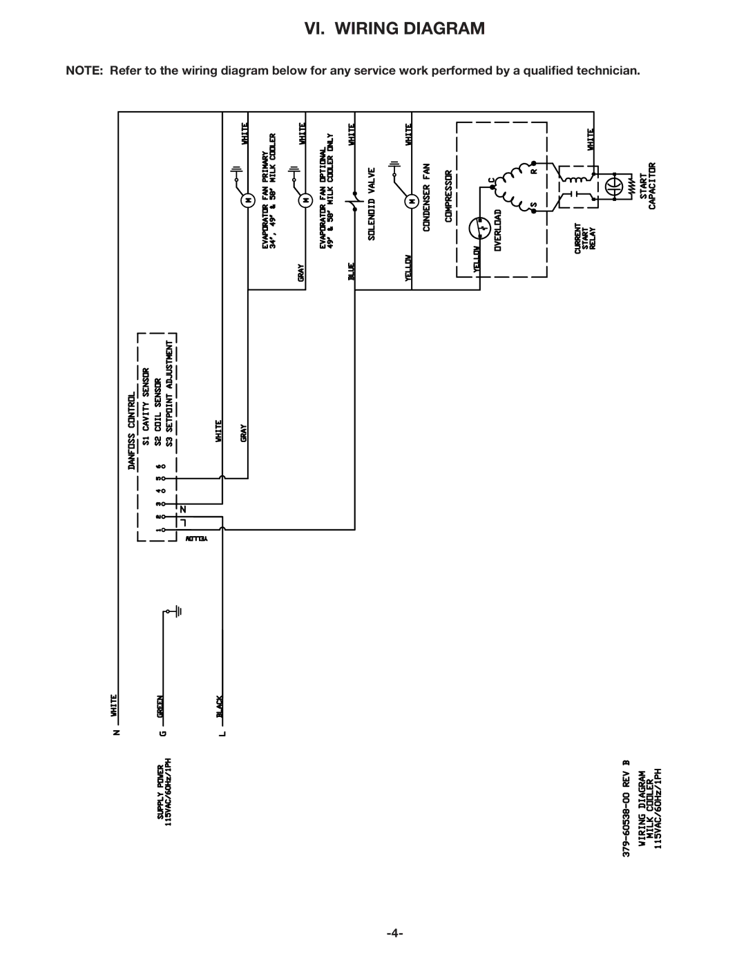 Traulsen RMC49, RMC34, RMC58 owner manual VI. Wiring Diagram 